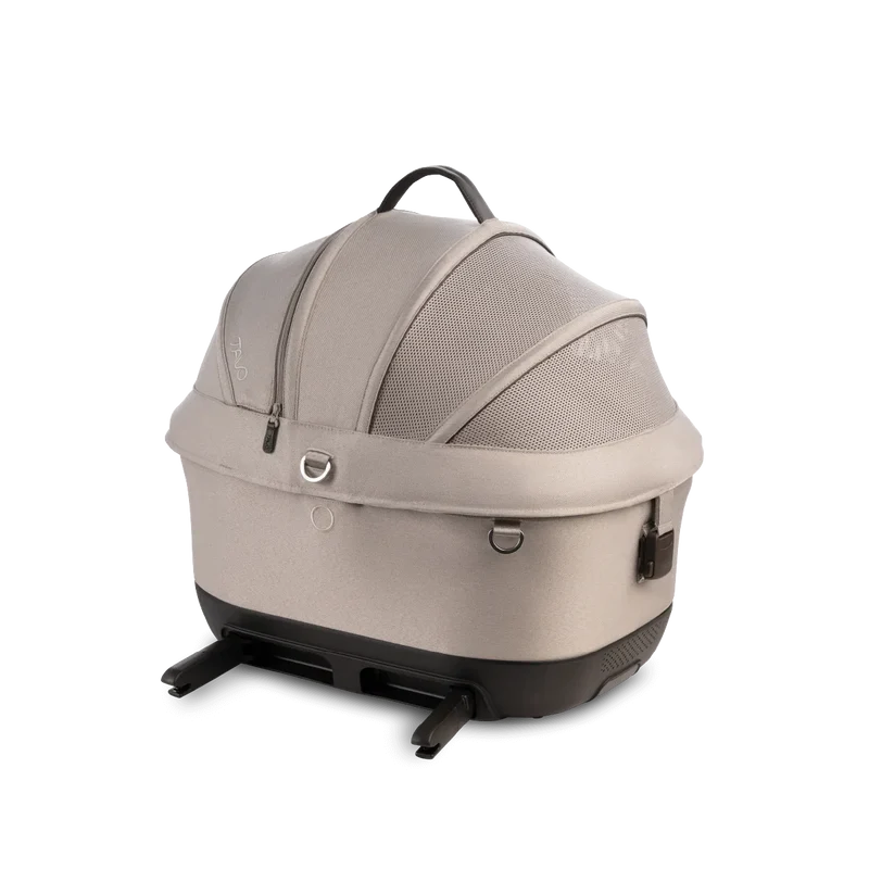 Isofix Autositz & Transportbox Maeve™ iso5x Wind Tavo | Integriertes Belüftungssystem | für Hunde bis 13.6 kg | GREENGUARD-Gold-Zertifizierung | Tawny