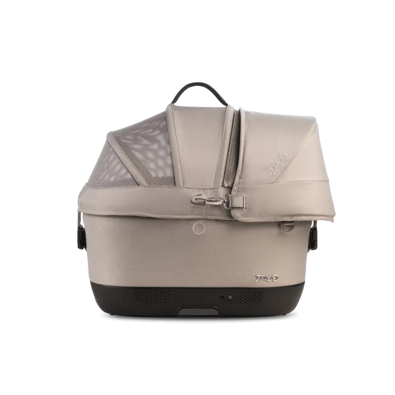 Isofix Autositz & Transportbox Maeve™ iso5x Wind Tavo | Integriertes Belüftungssystem | für Hunde bis 13.6 kg | GREENGUARD-Gold-Zertifizierung | Tawny