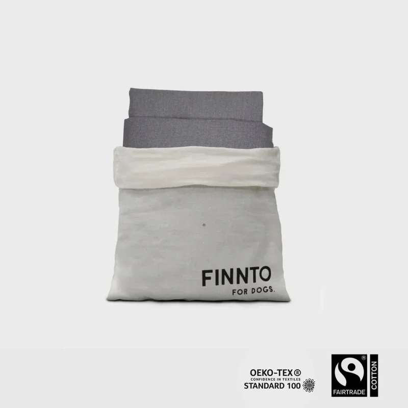 FINNTO® Wechselbezüge Hundebett & Hundematte | Öko-Tex Standard 100 & FAIRTRADE Zertifikat | 3 Farben