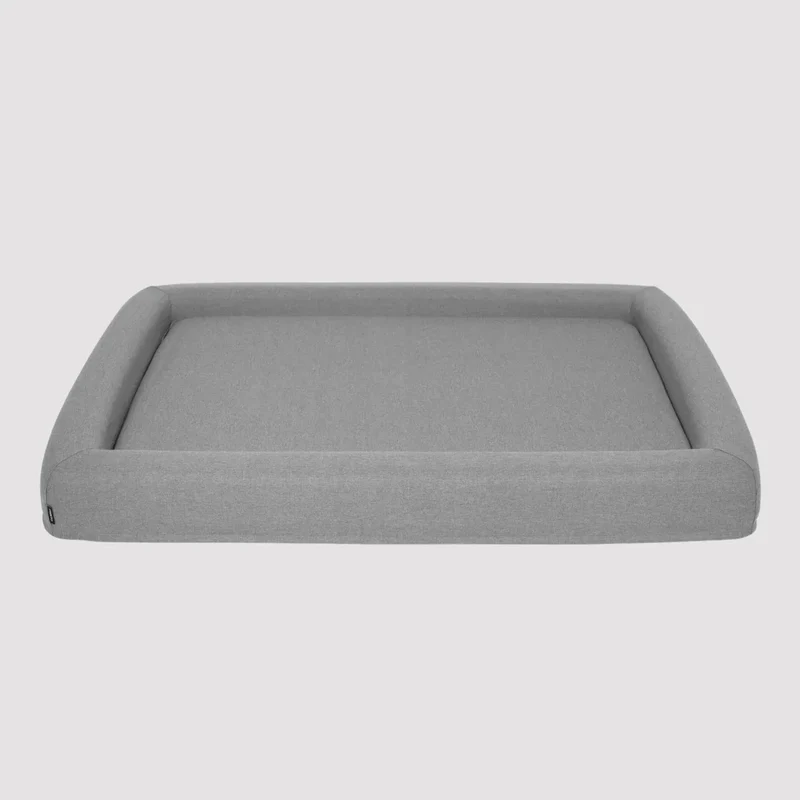 FINNTO® Hundebett orthopädisch | Antiallergen | FAIRTRADE zertifiziert & Oeko-Tex® Standard | Hellgrau