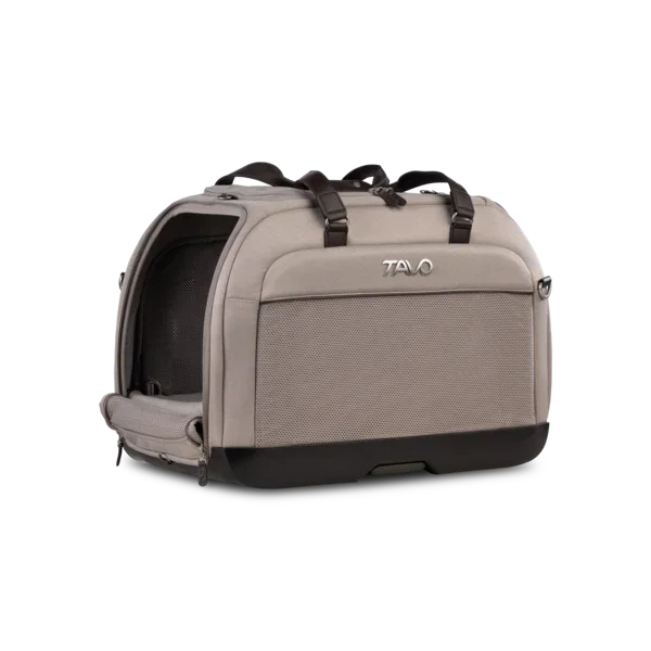 Isofix Autositz & Transporttasche Hendrick von Tavo für Hunde & Katzen bis 20.4 kg | GREENGUARD-Gold-Zertifizierung | Farbe: Tawny