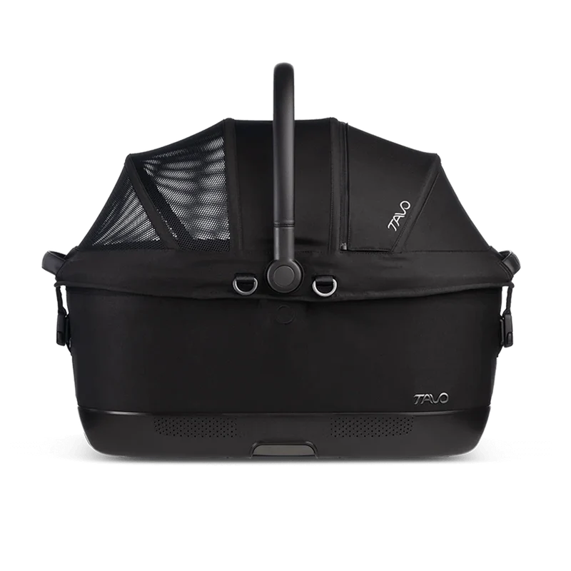 Isofix Autositz & Transportbox Maeve™ iso6x von Tavo für Hunde bis 18 kg | GREENGUARD-Gold-Zertifizierung | Farbe: Onyx