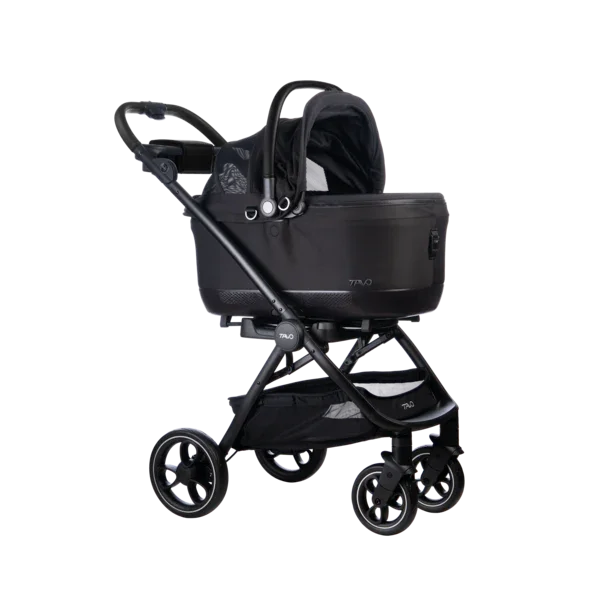 Isofix Autositz & Transportbox Maeve™ iso6x von Tavo für Hunde bis 18 kg | GREENGUARD-Gold-Zertifizierung | Farbe: Onyx