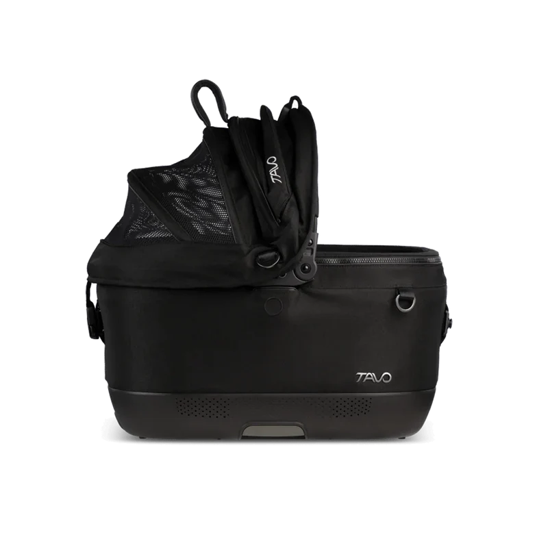 Isofix Autositz & Transportbox Maeve™ iso5x von Tavo für Hunde bis 13.6 kg | GREENGUARD-Gold-Zertifizierung | Farbe: Onyx