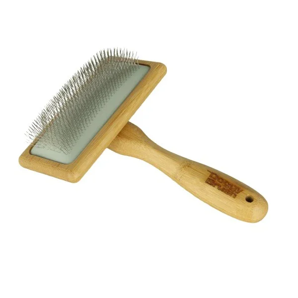 The DoggyBrush Slicker | Nachhaltige Hundebürste aus Bambus | Für Hunde mit Unterwolle | 3 Größen