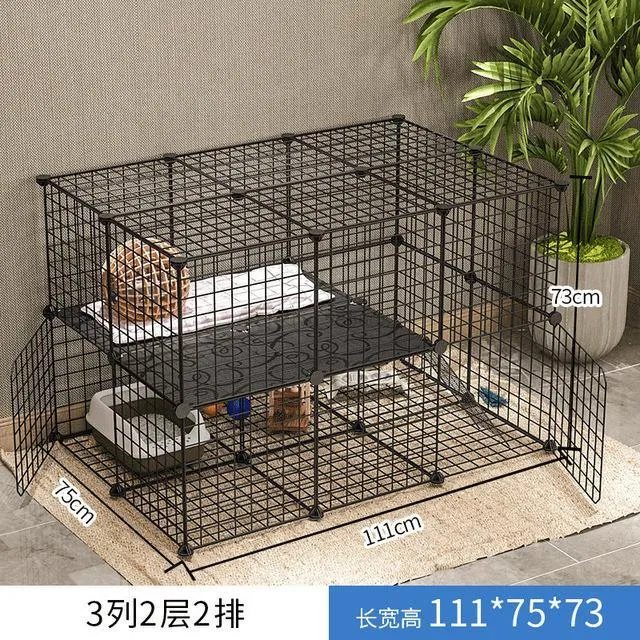 Cat Cage Home Indoor Double Pet