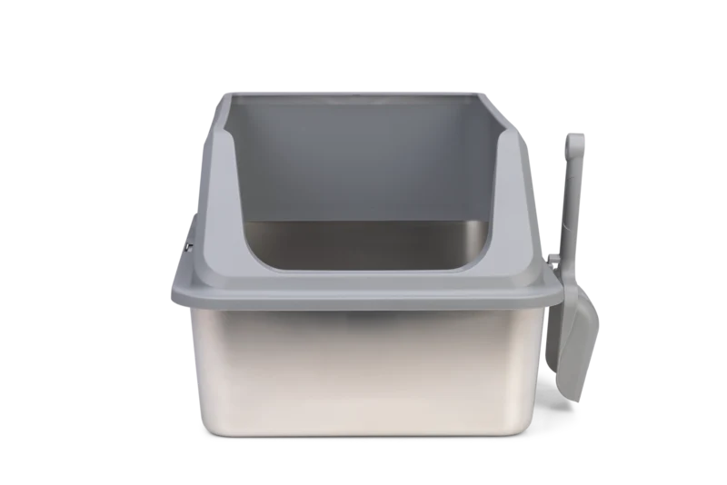 Beeztees Katzentoilette Zilva aus Edelstahl – Hygienisch, robust & komfortabel für Deine Katze