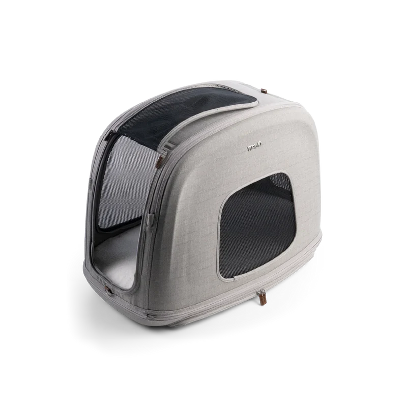 Crashgetestete Isofix-Transportbox Auto Tavo Crispin für Hunde | 3 Größen bis 27.2 kg | Farbe: Merle