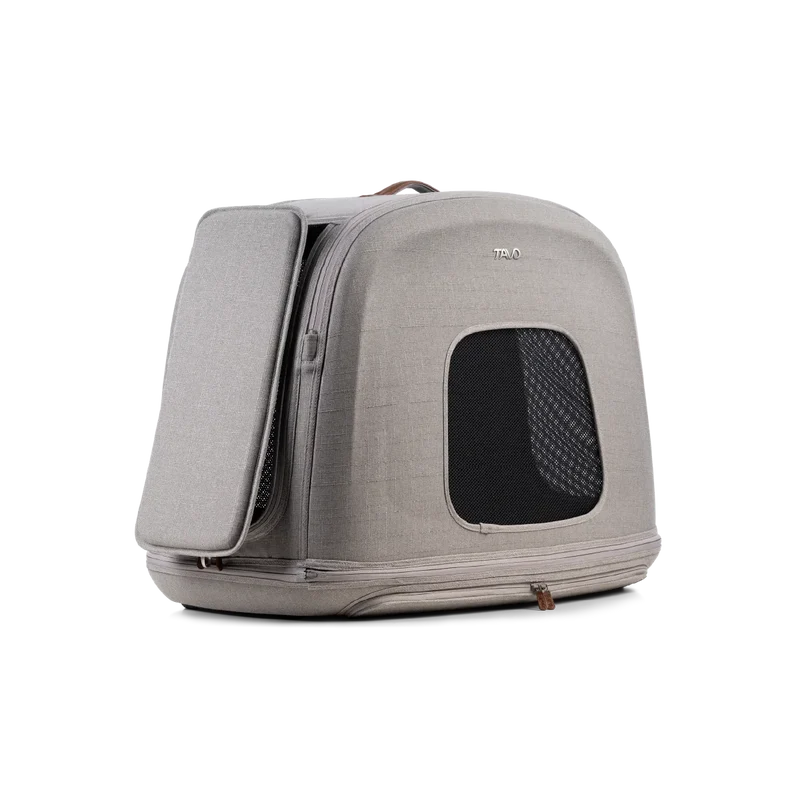 Crashgetestete Isofix-Transportbox Auto Tavo Crispin für Hunde | 3 Größen bis 27.2 kg | Farbe: Merle