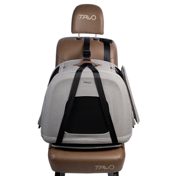 Crashgetestete Isofix-Transportbox Auto Tavo Crispin für Hunde | 3 Größen bis 27.2 kg | Farbe: Merle