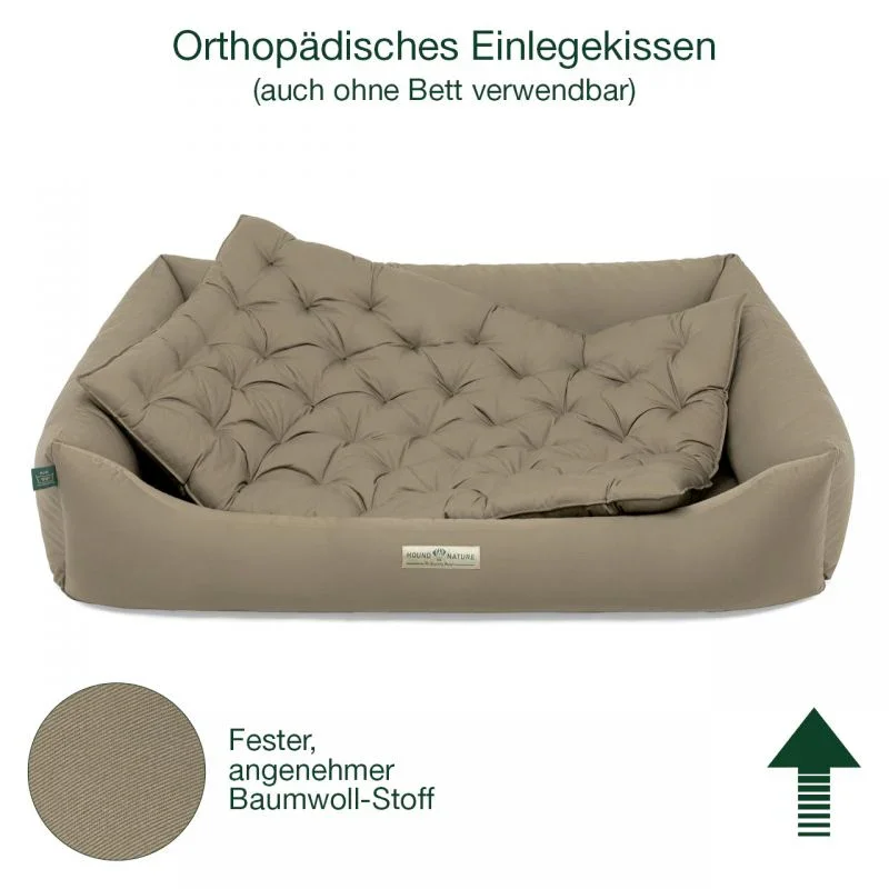 Orthopädisches Hundekissen Zermatt von HOUND&NATURE | Recycelte Materialien | Oeko-Tex® Standard | 4 Farben | 5 Größen