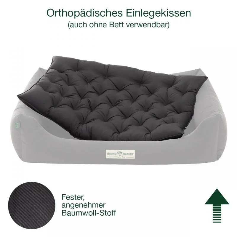 Orthopädisches Hundekissen Zermatt von HOUND&NATURE | Recycelte Materialien | Oeko-Tex® Standard | 4 Farben | 5 Größen