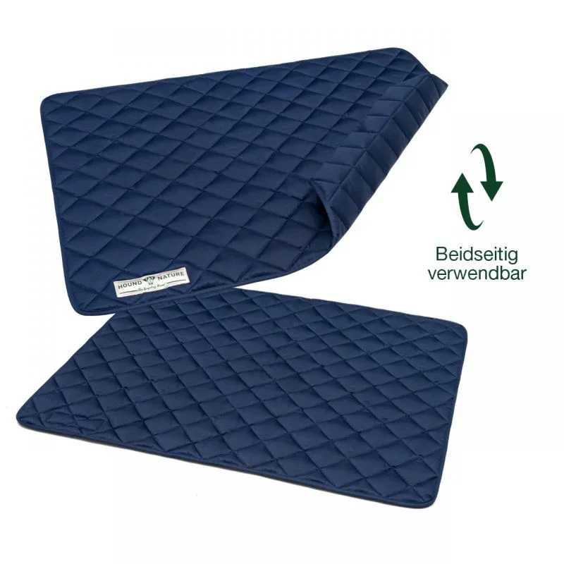 Öko Hundedecke Davos HOUND&NATURE | Wasserfest & recycelte Materialien | Oeko-Tex® Standard 100 | Blau