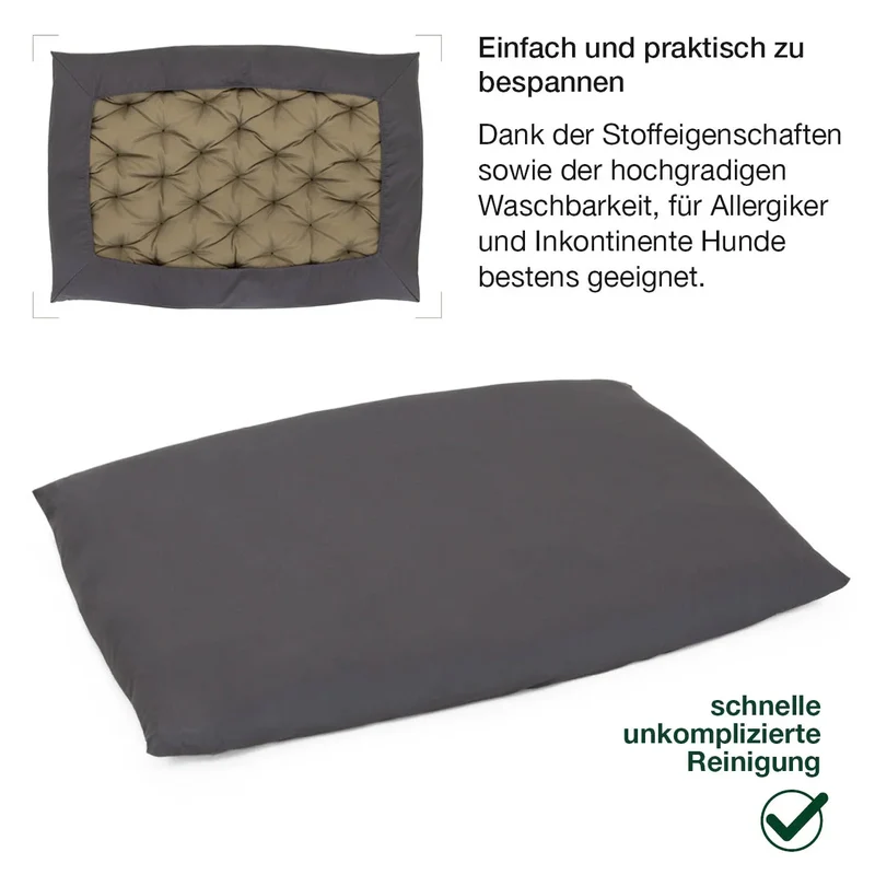 Überbezug Baumwolle | Für alle HOUND&NATURE Hundebetten | Wasserdicht | 4 Farben