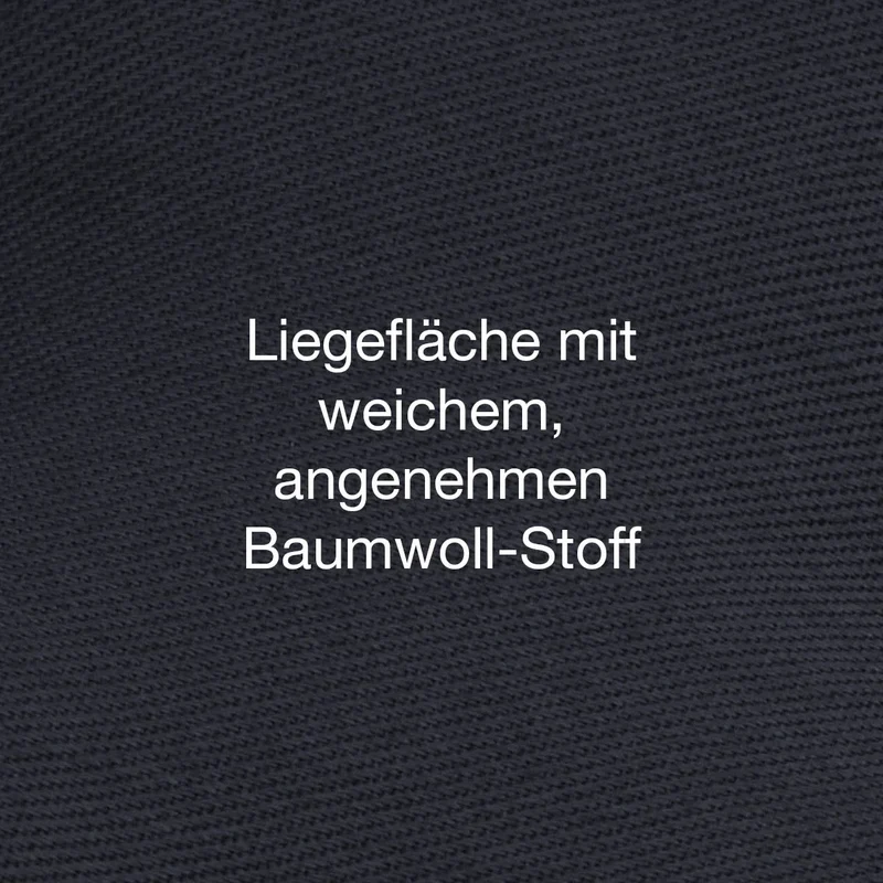 Orthopädisches Öko-Hundebett Zürich von HOUND&NATURE | Fleece-Seite | Recycelte Materialien | Oeko-Tex® Standard | Blau