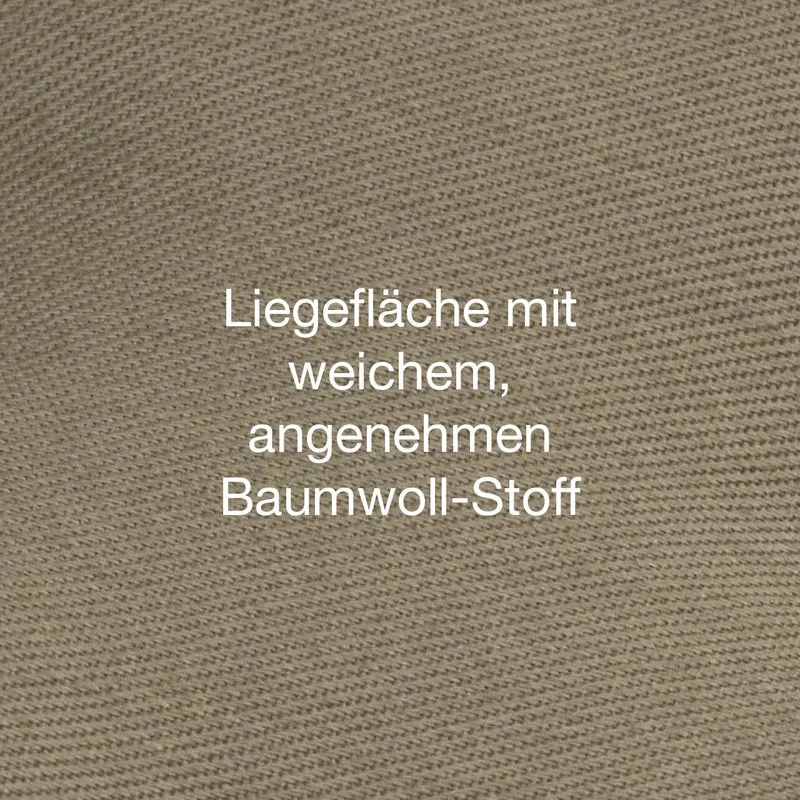 Hundebett rund St.Moritz von HOUND&NATURE | Recycelte Materialien | Oeko-Tex® Standard 100 | Taupe