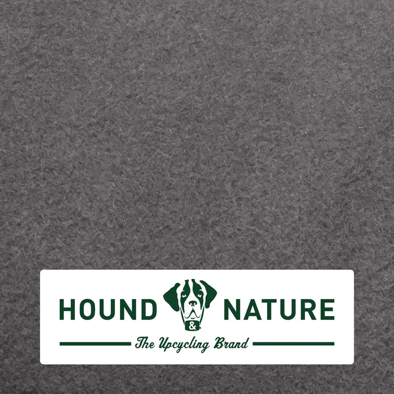 Öko-Hundebett Luzern von HOUND&NATURE | Fleece-Seite | Recycelte Materialien | Oeko-Tex® Standard 100 | Grau