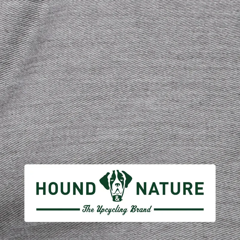 Öko-Hundebett Luzern von HOUND&NATURE | Fleece-Seite | Recycelte Materialien | Oeko-Tex® Standard 100 | Hellgrau