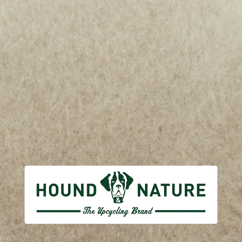 Öko-Hundebett Luzern von HOUND&NATURE | Fleece-Seite | Recycelte Materialien | Oeko-Tex® Standard 100 | Taupe