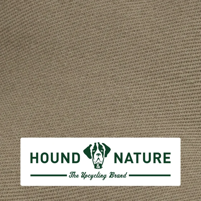 Öko-Hundebett Luzern von HOUND&NATURE | Fleece-Seite | Recycelte Materialien | Oeko-Tex® Standard 100 | Taupe