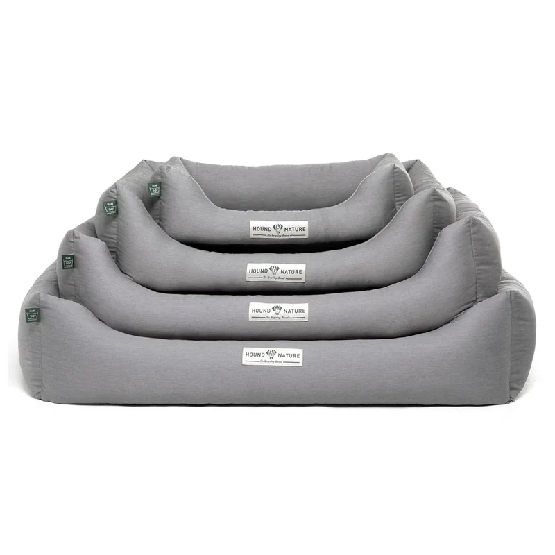 Öko-Hundebett Bern von HOUND&NATURE | Recycelte Materialien | Oeko-Tex® Standard 100 | Hellgrau