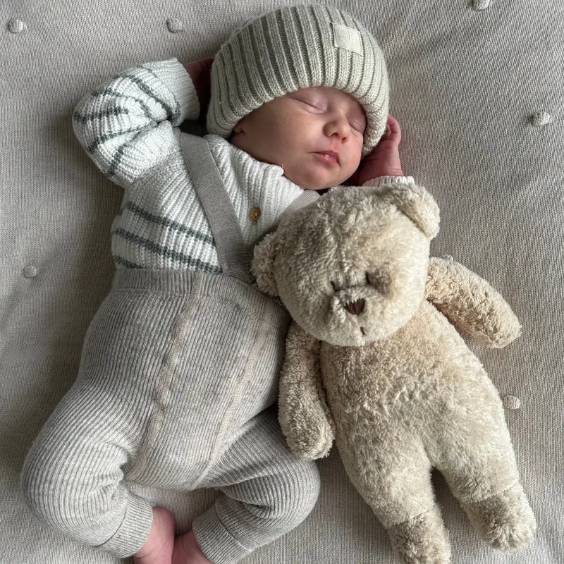 Brummender Teddybär mit Lampe Organic 2.0 – Polar