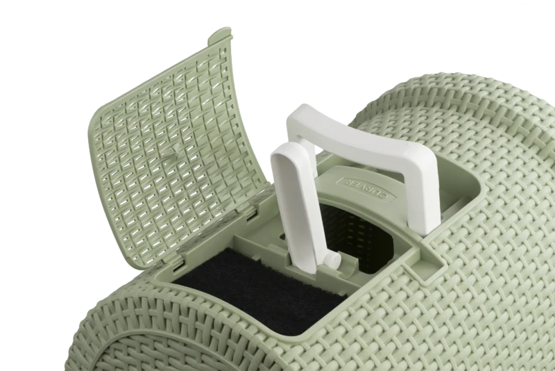 Curver Misty Katzentoilette in Rattanoptik mit Schublade