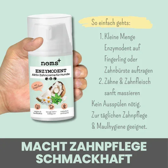 Natürliches Noms+ Zahnpflege Trio | Dentalspray - Zahncreme - Fingerling | 100% vegan & tierleidfrei