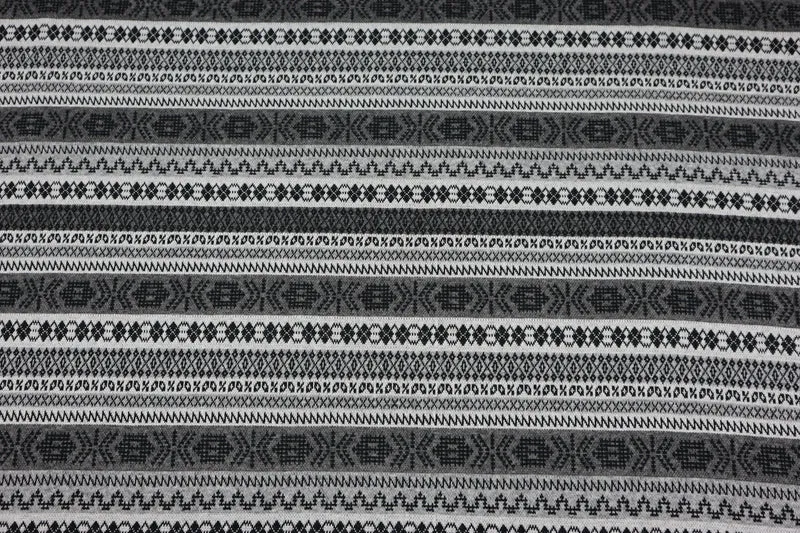 Strick Jacquard Graphic Stripes