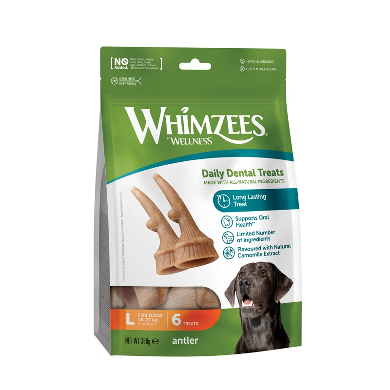 vegetarischer Hundesnack in Geweihform