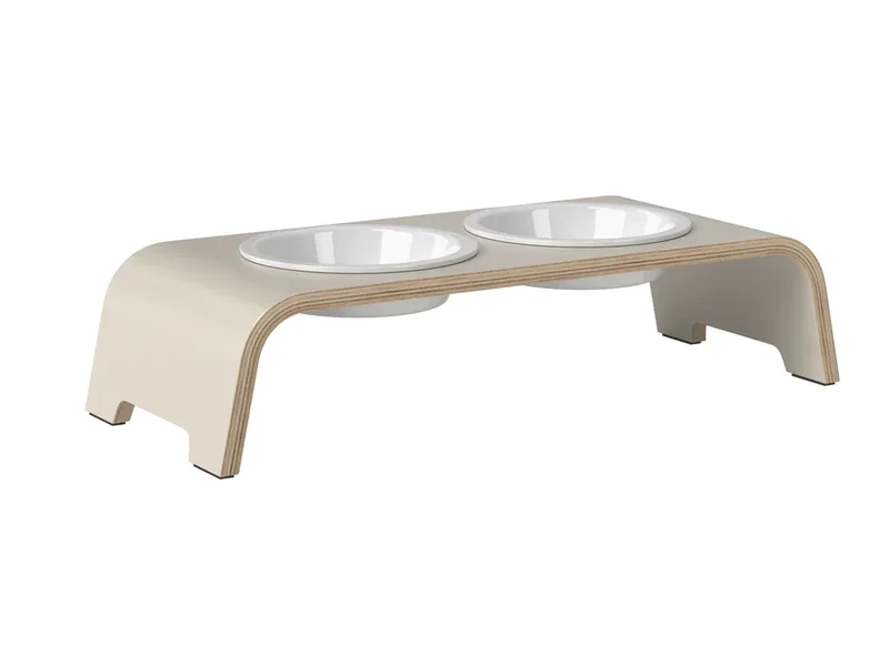 Futterstation dogBar® für Hunde | Porzellan | Cashmere grey | NEU: 6 Größen