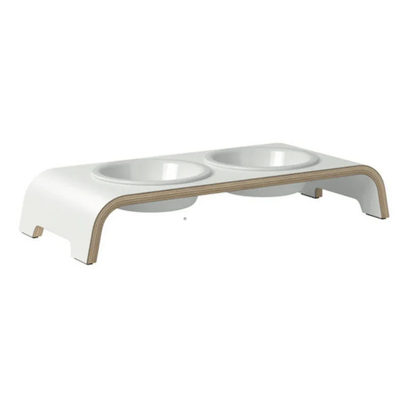 Futterstation dogBar® für Hunde | Porzellan | Weiss | NEU: 6 Größen