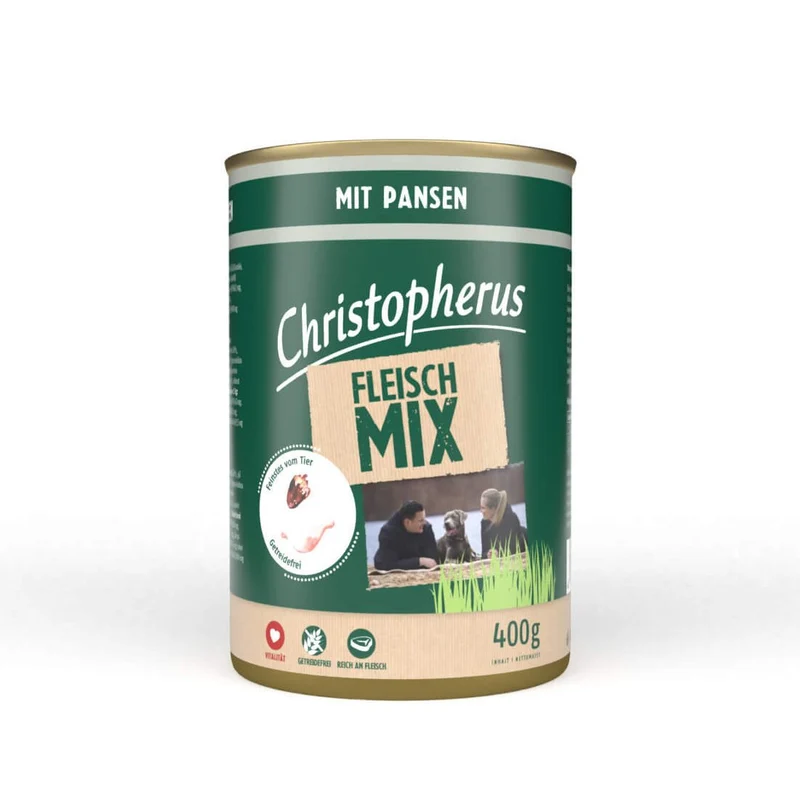 Christopherus Hundefutter Dose Fleischmix