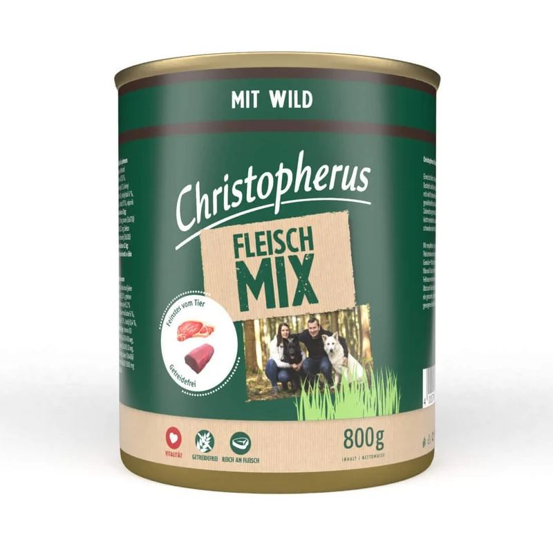 Christopherus Hundefutter Dose Fleischmix
