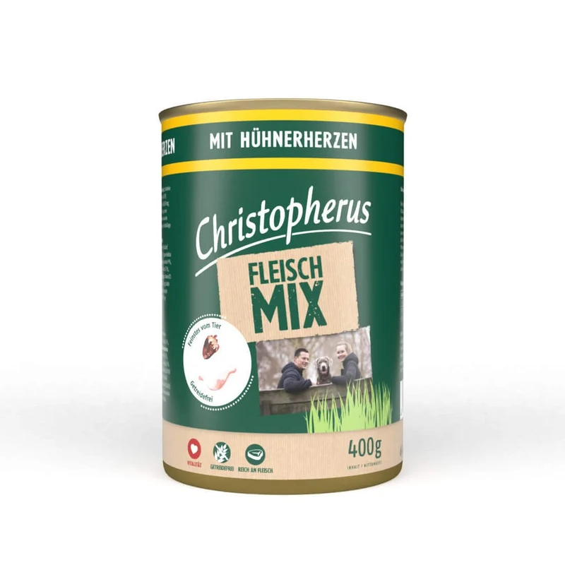Christopherus Hundefutter Dose Fleischmix
