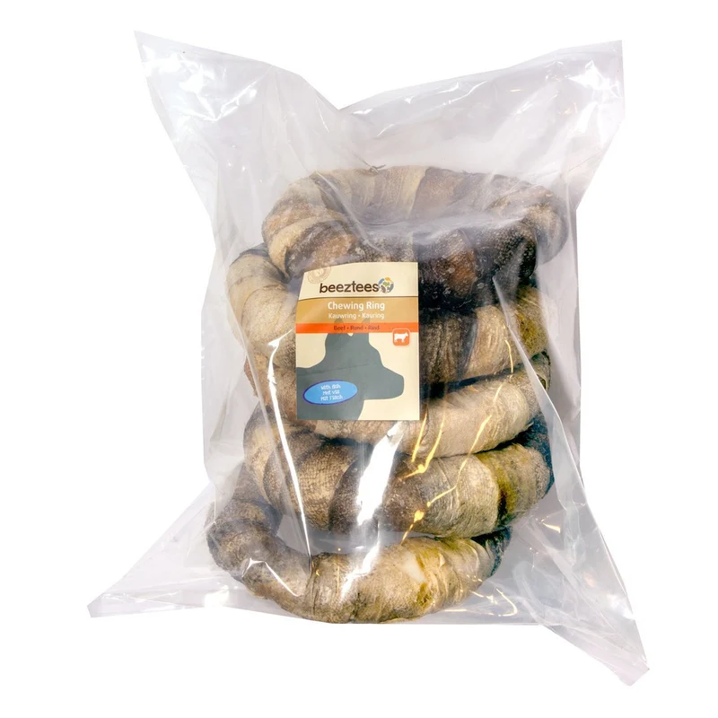 Beeztees Rinderhaut Kauring mit Fisch