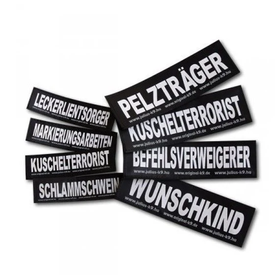 Julius K9 Logo Klettsticker groß M-Z