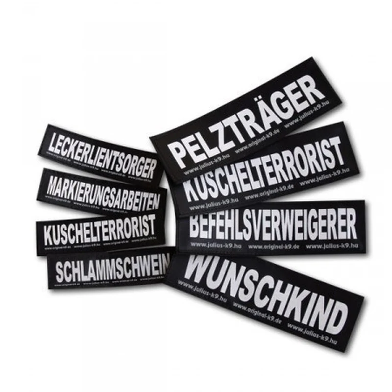 Julius K9 Logo Klettsticker groß G-L