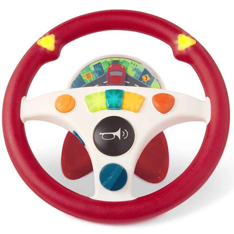 Interaktives Musiklenkrad – Musical Driving Wheel rot