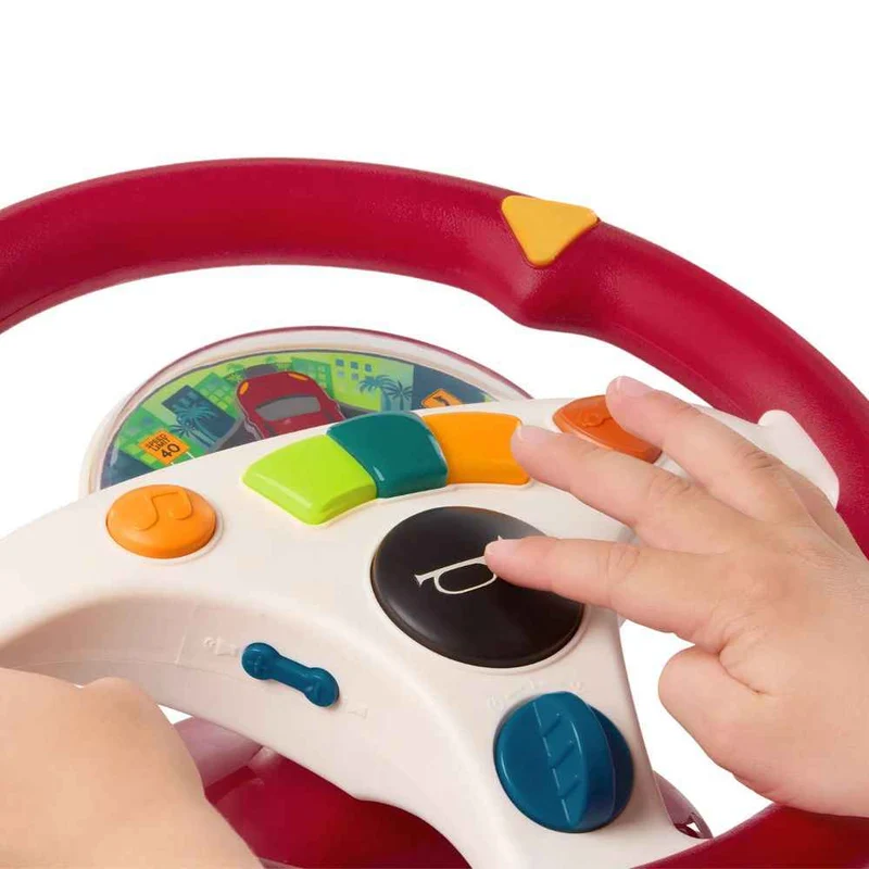 Interaktives Musiklenkrad – Musical Driving Wheel rot