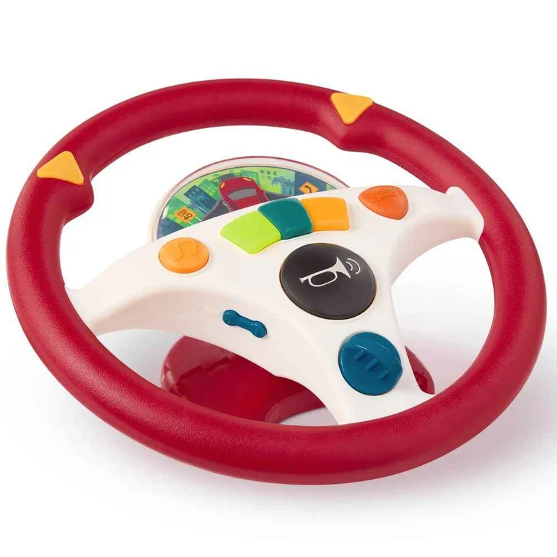 Interaktives Musiklenkrad – Musical Driving Wheel rot