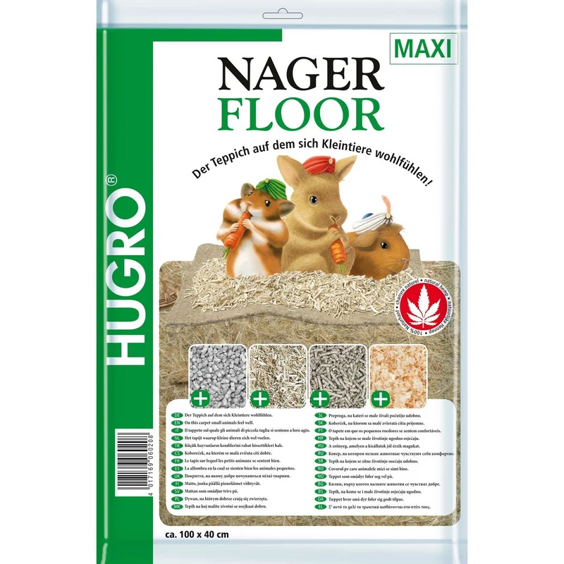 Hugro Nagerteppich Nagerfloor Hanfmatte