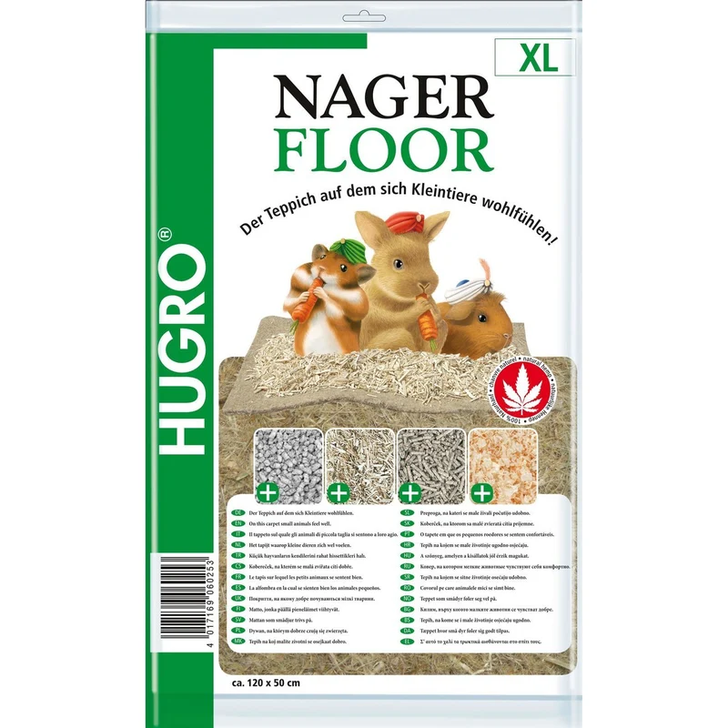 Hugro Nagerteppich Nagerfloor Hanfmatte