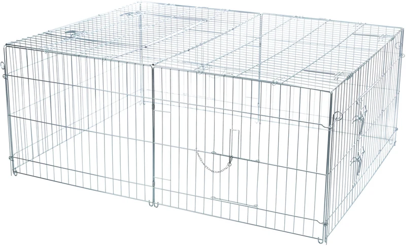 Freilaufgehege mit Abdeckung