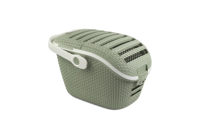 Curver Transportbox Rattanoptik – 51 × 38 × 33 cm für Hunde & Katzen bis 8 kg