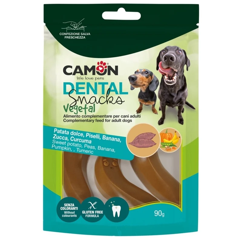 CAMON Banana Snack Veggie Hundesnack – Mix aus Süßkartoffel, Banane & Kürbis