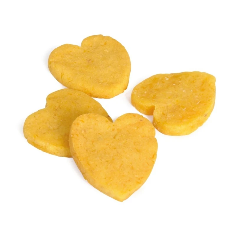 Veggie Snack Süßkartoffel Herzen - Veganer Hundesnack für Genießer