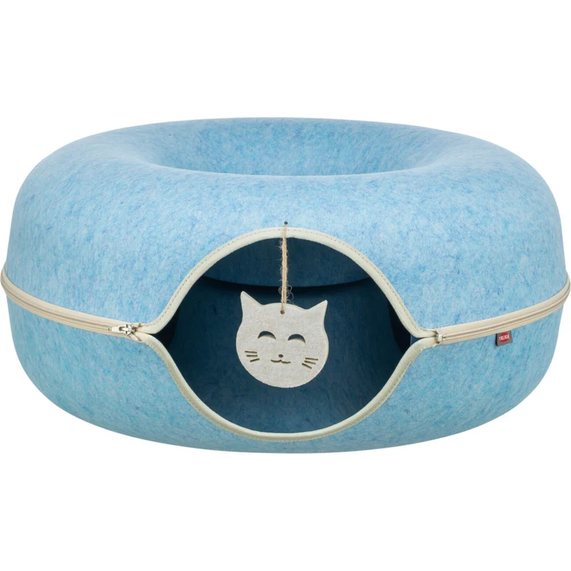 TRIXIE Spieldonut für Katzen - Kuscheliges Spielzeug & Rückzugsort