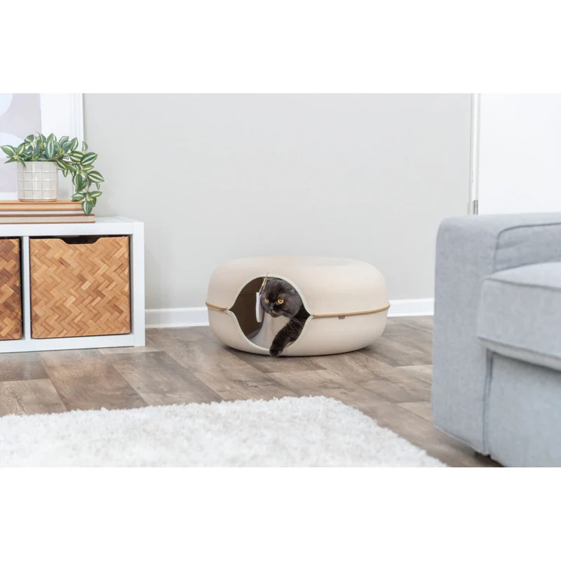 TRIXIE Spieldonut für Katzen - Kuscheliges Spielzeug & Rückzugsort