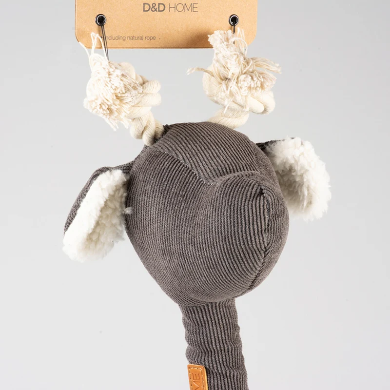 D&D HOME Hundespielzeug Giraffe George aus Cord & Seil